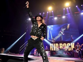 Kid Rock performs on stage during his "American Rock N Roll 2018" tour at Prudential Center Practice Facility on March 9, 2018 in Newark, New Jersey.