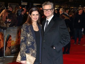 Livia Giuggioli and Colin Firth.