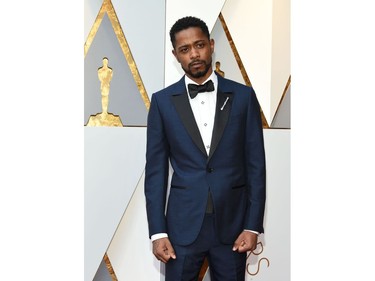 Lakeith Stanfield arrives for the 90th Annual Academy Awards on March 4, 2018, in Hollywood, California.