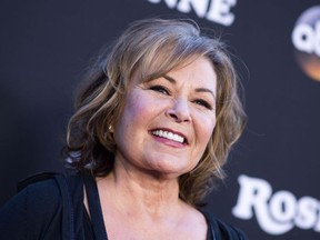 (FILES) In this file photo taken on March 23, 2018 actress/executive producer Roseanne Barr attends The Roseanne Series Premiere at Walt Disney Studios in Burbank, California. Hit US working-class comedy "Roseanne" returns after a two-decade hiatus with the eponymous star now a pill-popping, Trump-voting grandmother winning largely positive reviews in a sharply polarized America.