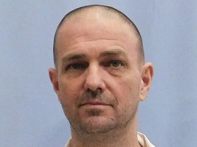 This undated photo provided by the Alabama Department of Corrections shows Michael Wayne Eggers. Eggers, 50, was convicted of killing his employer and is set to be executed by the state of Alabama after dropping his appeals and asking to be put to death.