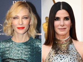 Cate Blanchett, left, and Sandra Bullock. (Getty Images file photo)