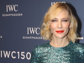 Cate Blanchett attends the IWC Schaffhausen Gala celebrating the Maison's 150th anniversary and the launch of its Jubilee Collection at the Salon International de la Haute Horlogerie (SIHH) on January 16, 2018 in Geneva, Switzerland. #IWC150  (Chris Jackson/Getty Images for IWC)