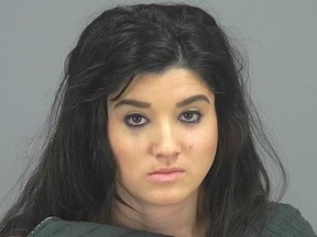 This undated photo provided by the Pinal County Sheriff's office shows Brittany Velasquez.  (Pinal County Sheriff's Office via AP)