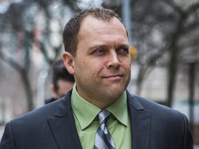 Craig Ruthowsky leaves the courthouse at 361 University Ave. in Toronto on March 12, 2018. (Ernest Doroszuk/Postmedia Network)