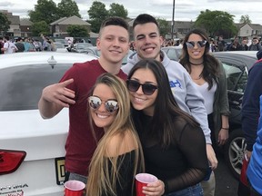 In this Instagram photo, New Jersey resident Kenny Bachman is seen enjoying some beverages with friends.