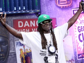 Flavor Flav at NAMM Show 2018 at the Anaheim Convention Center on January 25, 2018 in Anaheim, California. (Photo by Jesse Grant/Getty Images Getty Images for NAMM)