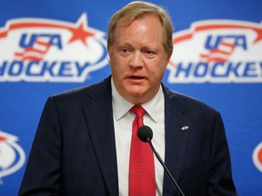 Jim Johannson speaks during a news conference in Plymouth, Mich., on Aug. 4, 2017