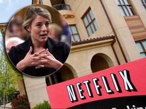 Heritage Minister Melanie Joly (inset) was given briefing notes on how other countries have  required foreign-based streaming services, such as Netflix, to register with the government in order to collect and pay taxes. THE CANADIAN PRESS/Fred Chartrand/Ryan Anson/AFP/Getty Images)