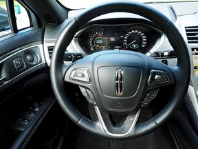 The interior of the 2017 Lincoln MKZ Reserve AWD 3.0T is pictured in this file photo. (Chris Balcerak/Driving)