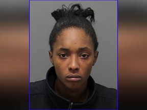 Brianna Ashanti Lofton is accused of allowing her baby to smoke a cigarillo in a video that went viral. Police said on Wednesday, March 21, 2018, that Lofton, 20, was charged with marijuana possession and child abuse. (Wake County Detention Center via AP)
