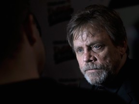 Mark Hamill, winner of the Empire Icon award, is interviewed in the winners room at the Rakuten TV EMPIRE Awards 2018 at The Roundhouse on March 18, 2018 in London, England. (John Phillips/Getty Images)