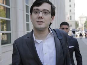 In this Aug. 3, 2017, file photo, Martin Shkreli arrives at federal court in New York. A judge has sentenced Shkreli to seven years in prison for securities fraud on Friday, March 9, 2018.