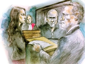 Accused serial killer Bruce McArthur, 66, appears in Toronto court via video link Feb. 23, 2018.