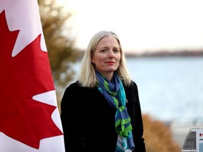 Environment Minister Catherine McKenna is seen on the shore of Lake Ontario in Toronto on Friday, Dec. 1, 2017.