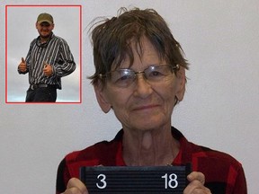 Deborah Rudibaugh is accused of killing her son, Jacob Millison (inset). (Gunnison County Sheriff's office/Facebook)