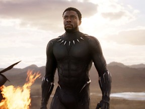 This file image released by Disney and Marvel Studios' shows Chadwick Boseman in a scene from "Black Panther." (Marvel Studios/Disney via AP, File)