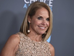 In this Jan. 11, 2018 file photo, Katie Couric poses in the press room at the 23rd annual Critics' Choice Awards in Santa Monica, Calif.