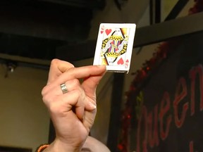 Queen of Hearts draw at the Grayton Road Tavern in Cleveland, Ohio. (Fox 8 News Cleveland/YouTube screenshot)