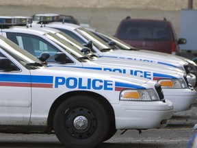 Saskatoon police cruisers can be seen in this Saskatoon StarPhoenix file photo.