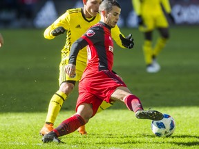 Toronto FC's Sebastian Giovinco during MLS action against Columbus Crew SC. (Ernest Doroszuk/Toronto Sun)