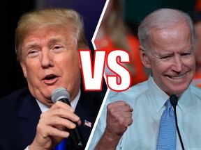 President Donald Trump speaks at a Generation Next White House forum in Washington, Thursday, March 22, 2018 alongside former Vice President Joe Biden speaking at the University of Miami’s 'It’s on Us Rally' in Coral Gables, Florida on Mar. 20, 2018.