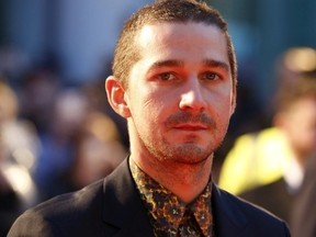 Actor Shia LaBeouf at the red carpet for the film Borg/McEnroe at Roy Thomson Hall during the Toronto International Film Festival in Toronto on Thursday September 7, 2017. Michael Peake/Toronto Sun/Postmedia Network