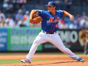 Jason Vargas of the New York Mets delivers a pitch against the Houston Astros of a spring training game at First Data Field on March 6, 2018 in Port St. Lucie, Florida. (Photo by Rich Schultz/Getty Images)