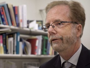 University of Calgary researcher Dr. Jeff Dunn is interviewed about new technology developed by the university to detect and monitor concussions, in Calgary, Alta., Wednesday, March 14, 2018.