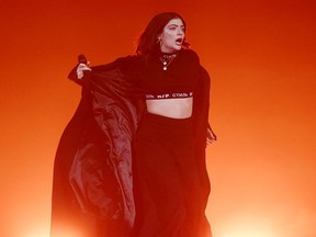 Lorde performs at Melodrama World Tour  at Barclays Center on April 4, 2018 in New York City.
