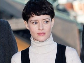 British actress Claire Foy poses during a photocall to present the new Millennium film "The girl in the spider's web" on April 13, 2018 in Stockholm. during a photocall to present the new Millennium film "The girl in the spider's web" on April 13, 2018 in Stockholm.