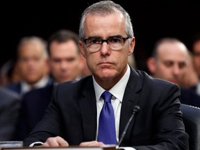 Former FBI Director Andrew McCabe misled investigators multiple times about his role in a news media disclosure about Hillary Clinton just days before the 2016 presidential election, according to a Justice Department watchdog report. (Alex Brandon/AP Photo/Files)