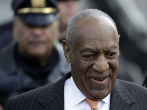 Bill Cosby departs after his sexual assault trial, Tuesday, April 10, 2018, at the Montgomery County Courthouse in Norristown, Pa.