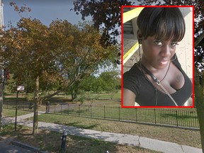 New York Police Department officials say the body parts found scattered in a Brooklyn park belong to Brandy Odom, 26. (Facebook and Google Street View screengrab)