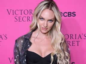NEW YORK, NY - NOVEMBER 28:  Victoria's Secret Angel Candice Swanepoel attends as Victoria's Secret Angels gather for an intimate viewing party of the 2017 Victoria's Secret Fashion Show at Spring Studios on November 28, 2017 in New York City.  (Photo by Dimitrios Kambouris/Getty Images for Victoria's Secret)