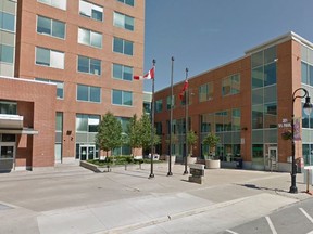 The Ministry of Transportation building at 301 St. Paul Street in the St. Catharines, Ont. where police say a man used pepper spray on Mar. 27, 2018.