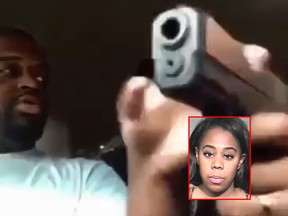 Devyn Holmes is on life support after being allegedly shot by Cassandra Damper. The incident was captured on Facebook Live. (Twitter/Houston Police Department)