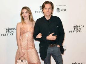 Ewan McGregor (right) and his daughter Clara Mathilde McGregor attend the world premiere of 'Zoe' at the 2018 Tribeca Film Festival at BMCC in New York City on April 21, 2018. (ANGELA WEISS/AFP/Getty Images)