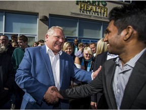 Ontario PC Leader Doug Ford during the official opening of the campaign office for Ajax, Ont., PC candidate Rod Phillips in Ajax, Ont. on Saturday March 24, 2018. (Ernest Doroszuk/Postmedia Network)