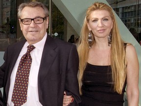 Milos Forman and his wife Martina Zborilova in a 2010 file photo. (WENN.com photo)
