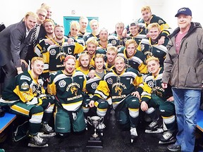 Members of the Humboldt Broncos junior hockey team.