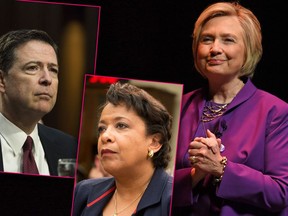 Former FBI director James Comey's new book raises doubts about the fairness of former attorney general Loretta Lynch's investigation into Hillary Clinton's unauthorized email server.  (RadarOnline)
