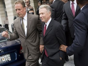 Lewis "Scooter" Libby leaves Federal Court in Washington, D.C., Thursday, June, 14, 2007.