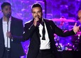 Puerto Rican singer Luis Fonsi performs his song 'Despacito' during the traditionnal Clive Davis party on the eve of the 60th Annual Grammy Awards on January 28, 2018, in New York.(JEWEL SAMAD/AFP/Getty Images)