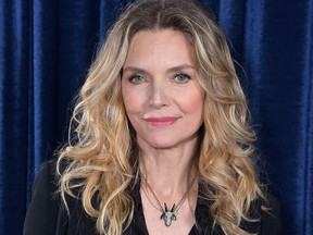 Michelle Pfeiffer attends the 'Scarface' 35th Anniversary Cast Reunion at the Tribeca Film Festival at Beacon Theatre on April 19, 2018 in New York City. (Theo Wargo/Getty Images for Tribeca Film Festival)