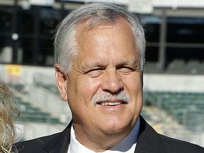 This ia an Aug. 14, 2015, file photo showing former NFL player Matt Millen before an NFL preseason football game between the Raiders and the St. Louis Rams in Oakland, Calif.