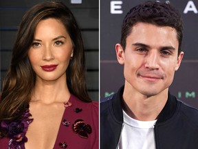 Olivia Munn and Alex Gonzalez. (FayesVision/WENN.com and Getty Images photos)