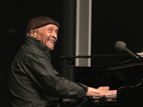 In this April 14, 2016 file photo, pianist Cecil Taylor performs in an unannounced second set at the Whitney Museum of American Art in New York.