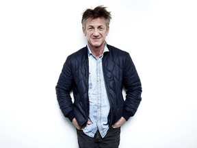 In this March 27, 2018 photo, author-activist Sean Penn poses for a portrait in New York to promote his novel "Bob Honey Who Just Do Stuff." (Photo by Taylor Jewell/Invision/AP)