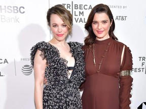 Rachel McAdams and Rachel Weisz attend the "Disobedience" premiere during the 2018 Tribeca Film Festival at BMCC Tribeca PAC on April 24, 2018 in New York City.  (Roy Rochlin/Getty Images for Tribeca Film Festival)